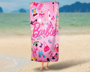 Toalha Personalizada Barbie Colocamos o Nome