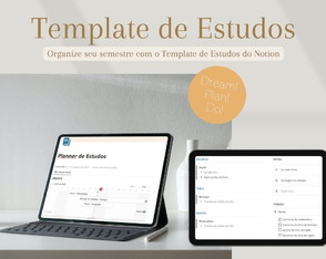 Template Notion de Estudo | Planner, Faculdade, Escola