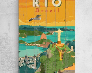 Quadro Decorativo Rio de Janeiro Corcovado