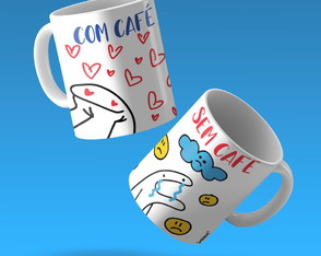 Caneca com Café sem Café Desenhos | Wecase Can098