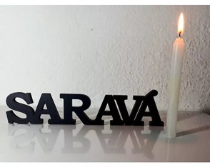 Decoração para Mesa - Saravá