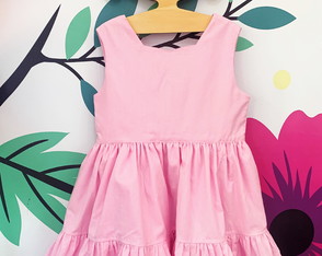 Vestido Infantil Rosa - Várias Estampas