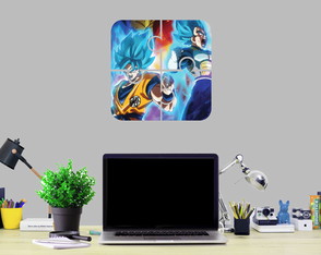 Quadros Decorativos em mdf 3mm Dragon Ball 45x45