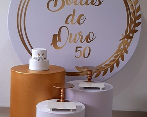 Locação Kit Pegue Monte Bodas de Ouro 50
