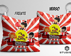 Chaveiro Almofada Personalizado 3 Palavrinhas