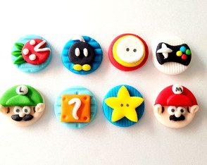 Aplique 3 cm Doces Super Mario Bros