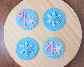 Apliques 5 cm Doces Tema Frozen