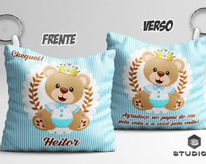 Chaveiro Almofada Personalizado Príncipe Urso