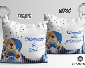 Chaveiro Almofada Personalizado Príncipe Urso