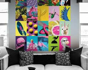 Kit com 20 Lambe Lambe Colorido Arte Moderna 04