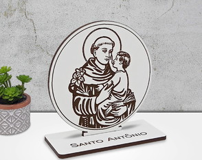 Lembrancinha Santo Antônio Personalizada Gravado a Laser