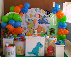 Locação Decoração Dino Baby Roar. Atendemos Apenas a Zs/sp.