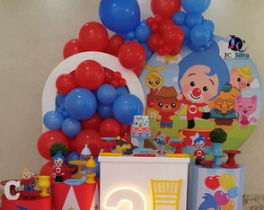 Locação Decoração Palhaço Plim Plim. Atendemos a Zs de Sp.