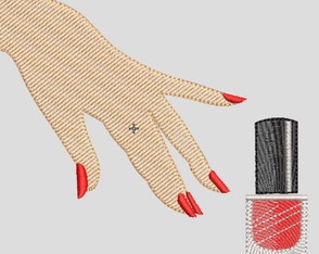 Matriz Bordado Manicure