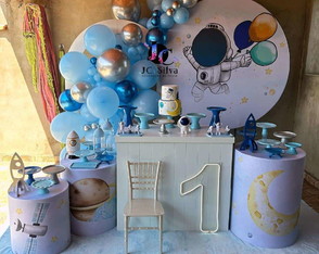 Locação Decoração Astronauta. Atendemos Apenas a Zs/sp.