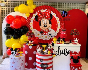 Decoração Minnie Vermelha. Atendemos Apenas a Zs/sp.