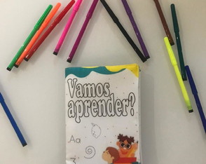 Livro Vamos Aprender? C/12canetinhas