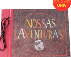 Álbum de Fotos Nossas Aventuras c/ Marcador de Págs e Card U