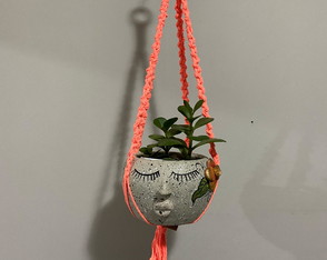 Suporte para Plantas em Macramê