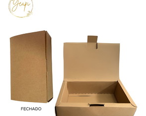 Kit 10 Caixas Livro Kraft 17x10,5x4,5