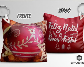 Chaveiro Almofada Personalizado Natal