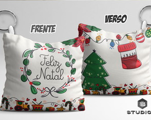 Chaveiro Almofada Personalizado Natal