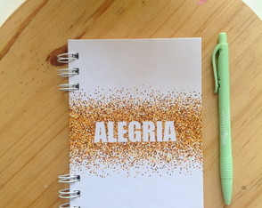 Mini Caderno - Alegria