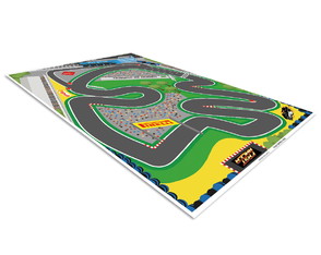 Pista Para Carrinhos HOTCARS Grande Cidade Férias 1,8x1,2m