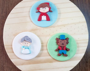 Aplique 6 cm Doces Tema Chapéuzinho Vermelho