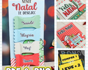 Arquivo de Corte Card + Balinhas Natal