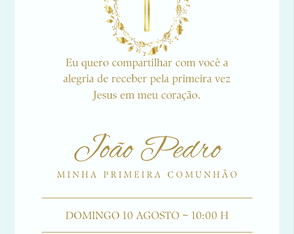 Convite Digital de Batizado