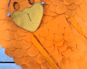 Pássaro Infantil Lorax em Feltro