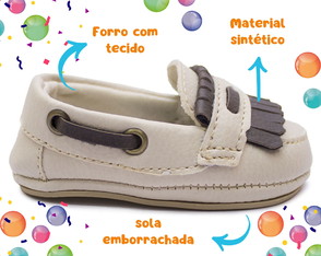 Sapatinho Mocassim de Bebe Batizado Mesversário Maternidade