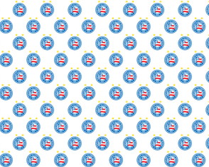 Tecido Bahia Futebol Clube Time Estampa - 140 cm x 100 Cm.