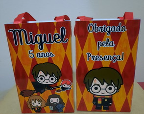 Sacolinhas Personalizadas Harry Potter para Lembrancinhas