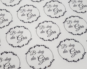 50 Etiquetas Adesivas Personalizadas 5 cm