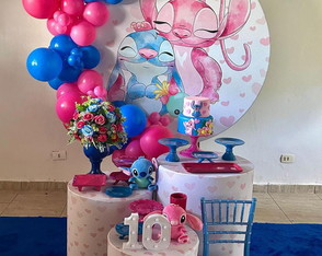 Locação Decoração Stitch e Angel. Atendemos a Zs/sp.