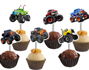 Topper para Docinhos Monster Trucks