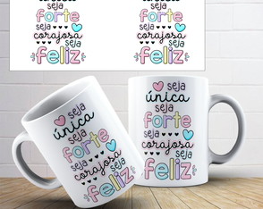 Caneca de Porcelana Frases Motivacionais - Modelo 50