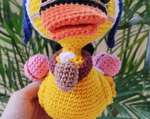 Karoo One Piece Pato Amigurumi Crochê