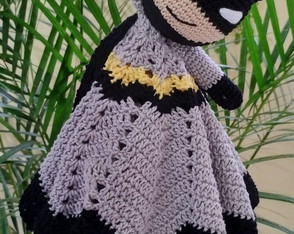 Naninha Manta de Apego Batman Amigurumi Crochê