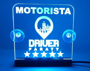 Luminoso para Motorista de App com Ventosa Usb Personalizado