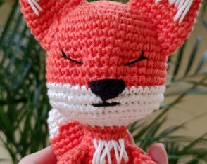 Boneco Senhor Raposa Pequeno Príncipe Amigurumi Crochê