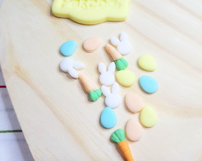 Kit 100 Mini Aplique Doce Páscoa