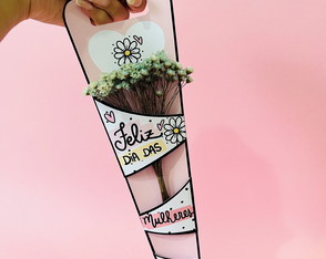 Tag com Plantinha Sempre Viva