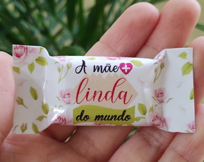 100 Balas Personalizadas Dia das Mães Modelo 1