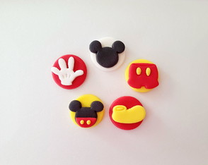 Aplique Doces 3 cm Tema Mickey