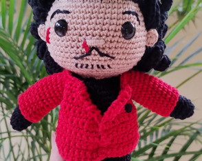 Boneco The Weeknd Amigurumi Crochê