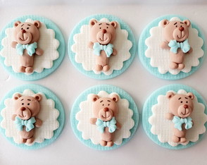 Apliques 6 cm Cupcake Tema Ursinhos