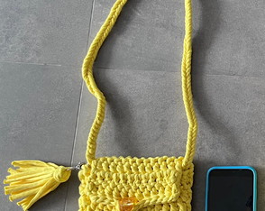 Bolsa Transversal em Crochê